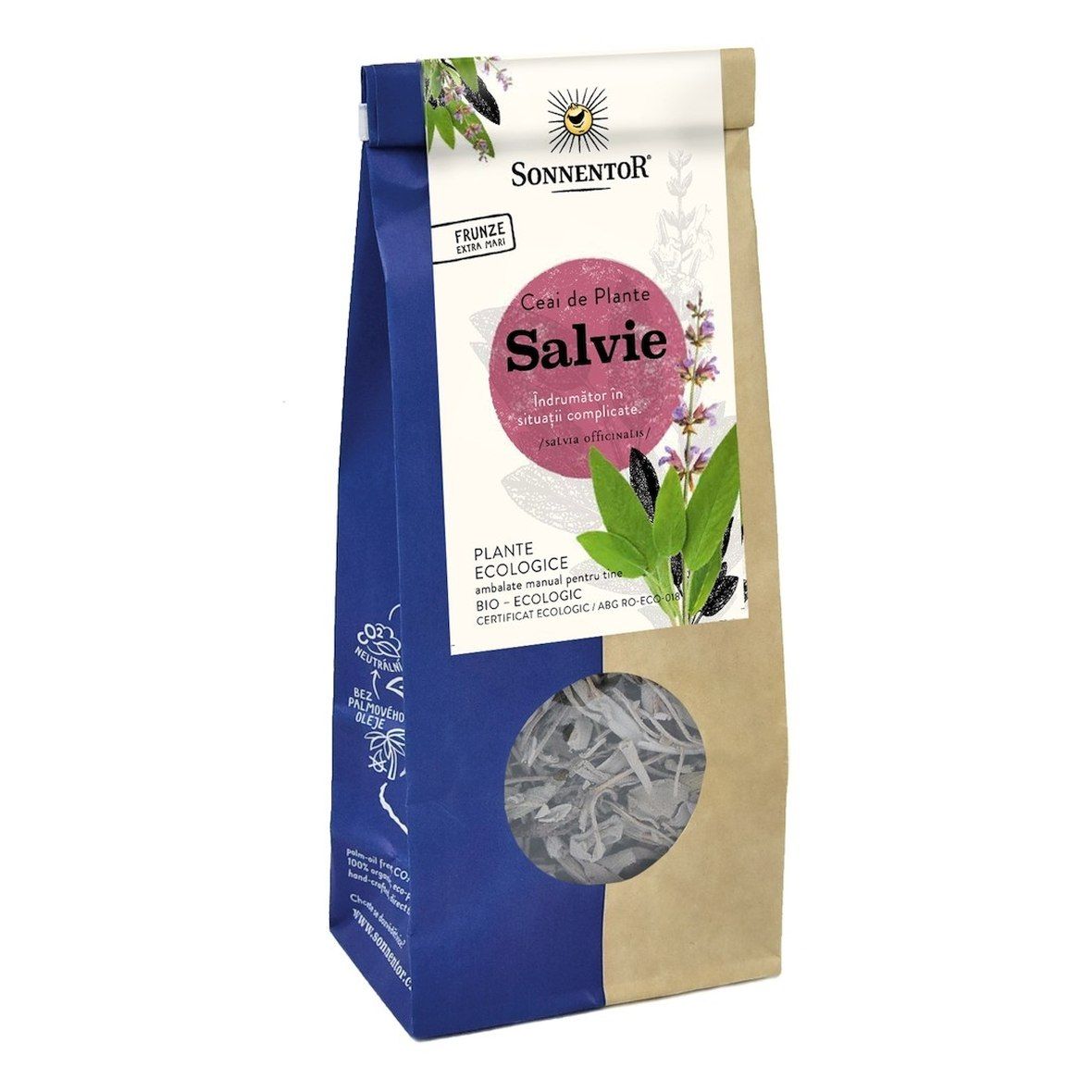 00210_1 Ceai Bio Salvie (Salvia officinalis L.), 50g, Sonnentor - imagine 1
