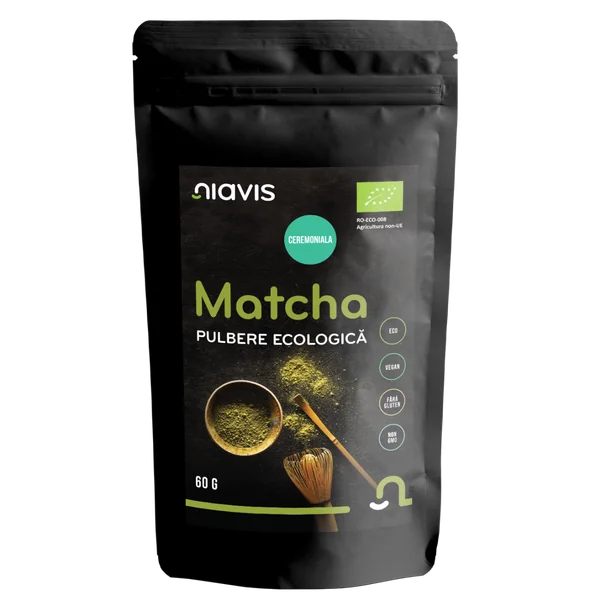 -1904102866 Matcha Pulbere ecologica, 60g, Niavis - imagine 1