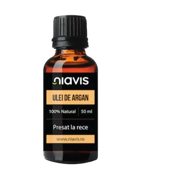 664087483 Ulei de argan dezodorizat, 50ml, Niavis - imagine 1