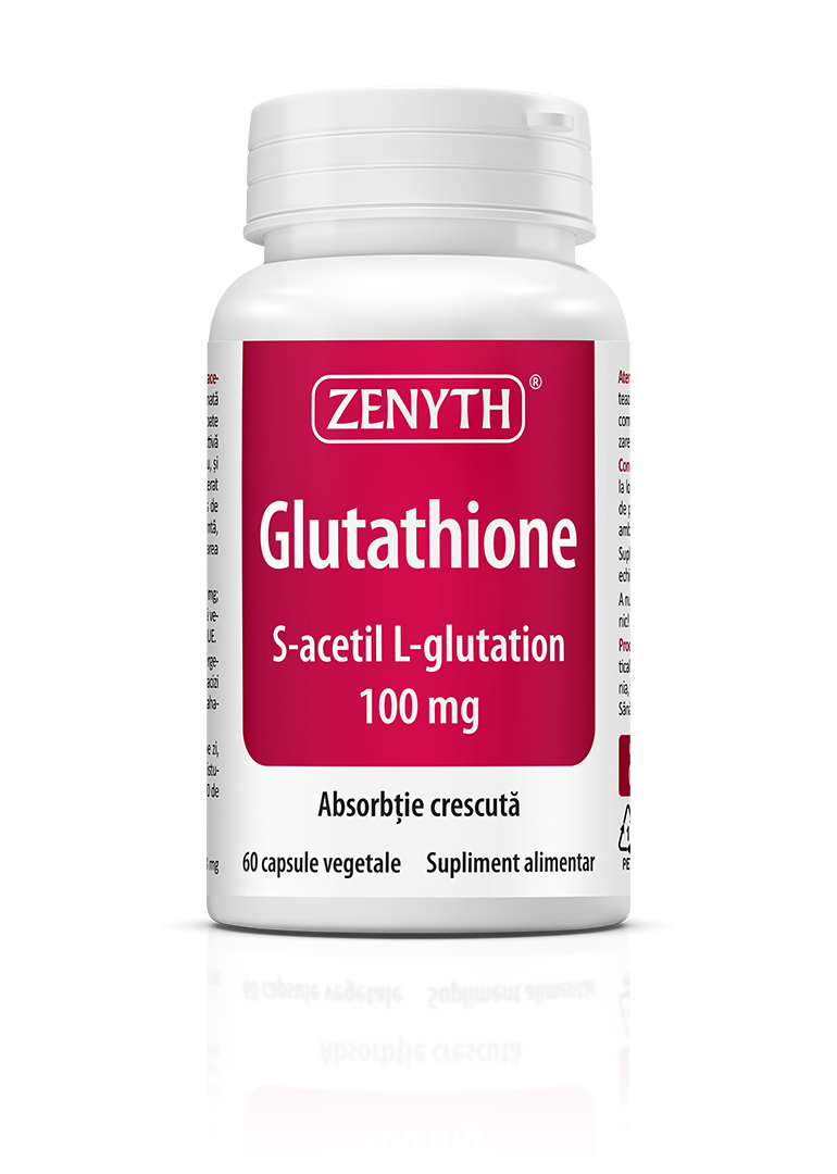 Glutathione-S-acetil-L-glutation-Cu-reflexie Glutation 100 mg, 60 capsule, Zenyth - imagine 1