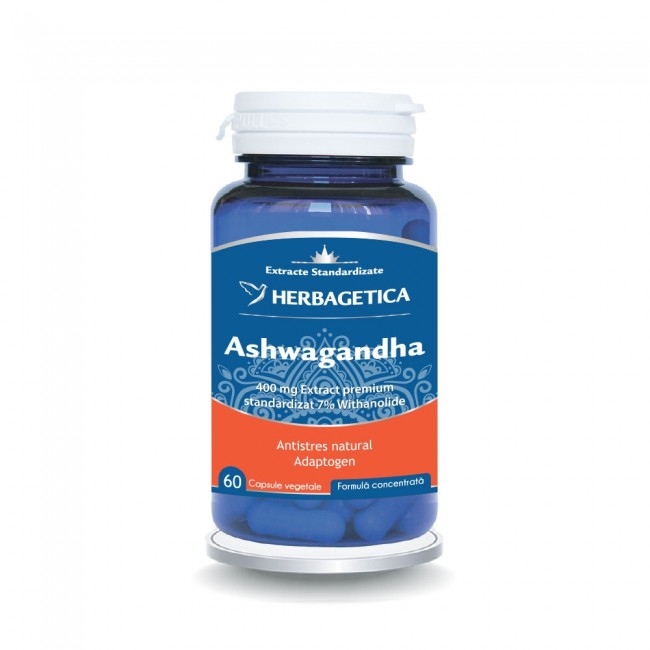 ashwagandha_60cps-6425262009112 Ashwagandha Herbagetica 60 Capsule - imagine 1