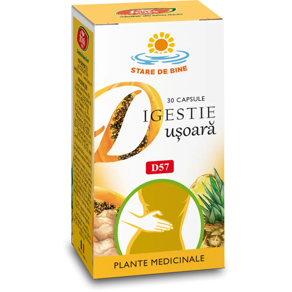 digestie-usoara-d57-cps Digestie ușoară, D57, 30 capsule - imagine 1