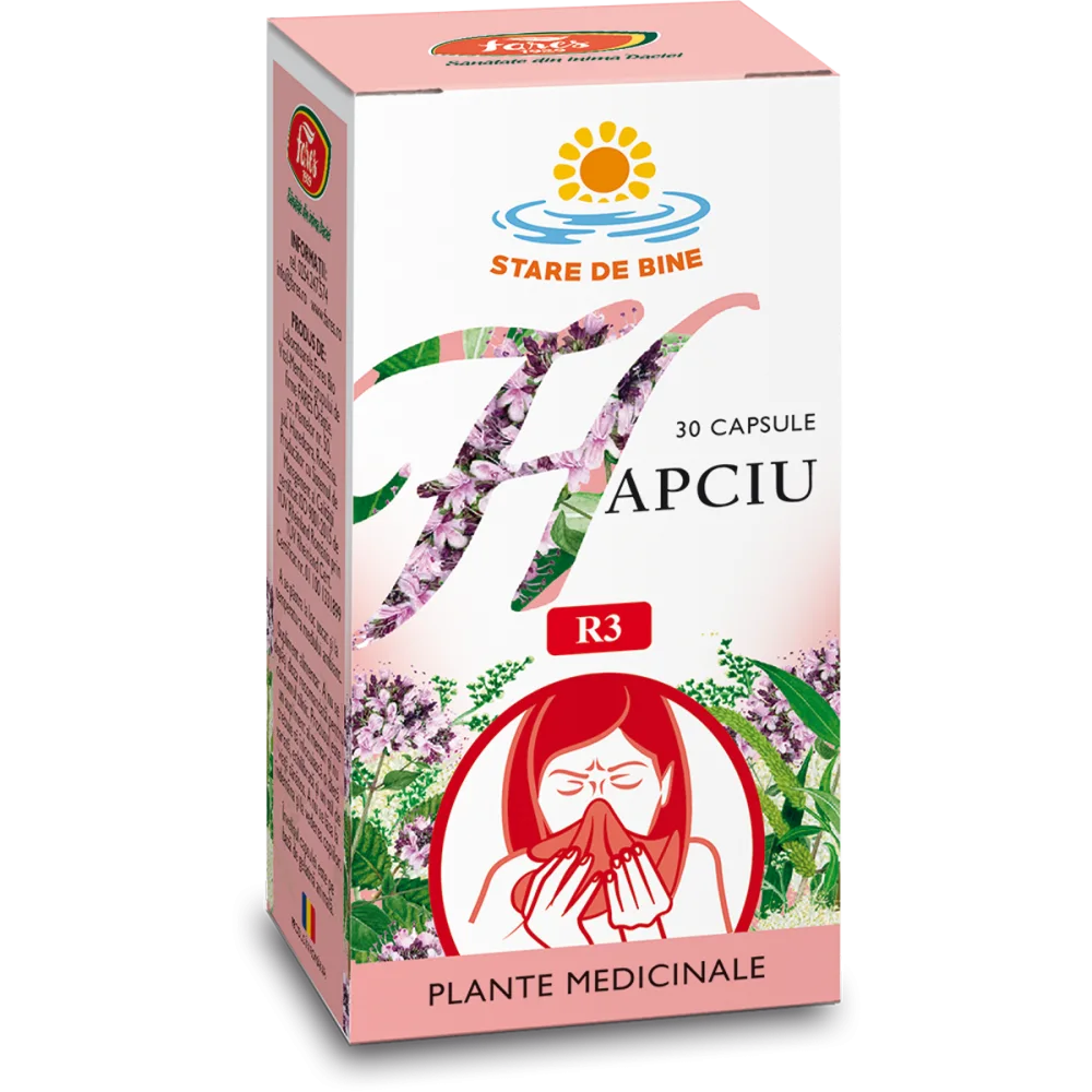 hapciu-raceala-si-gripa-r3-cps Hapciu, R3, 30 capsule - imagine 1
