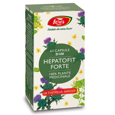 hepatofit-forte-d100-63-capsule-fares-9910 Hepatofit Forte 63cps Fares - imagine 1