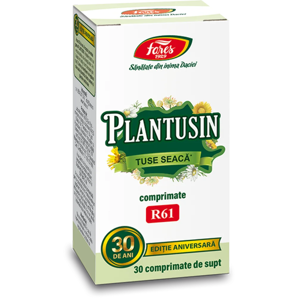 plantusin-tuse-seaca-r61-30-comprimate-de-supt Plantusin tuse seacă, R61, 30 comprimate de supt - imagine 1
