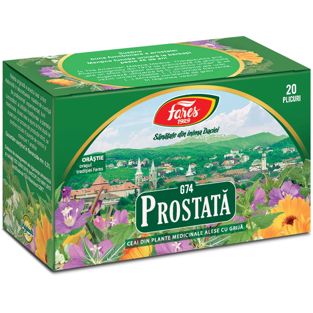 prostata-g74 Prostată, G74, ceai la plic - imagine 1