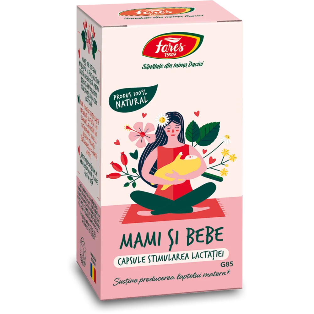 stimularea-lactatiei-g85-capsule Mami și bebe Stimularea lactației, G85, capsule - imagine 1