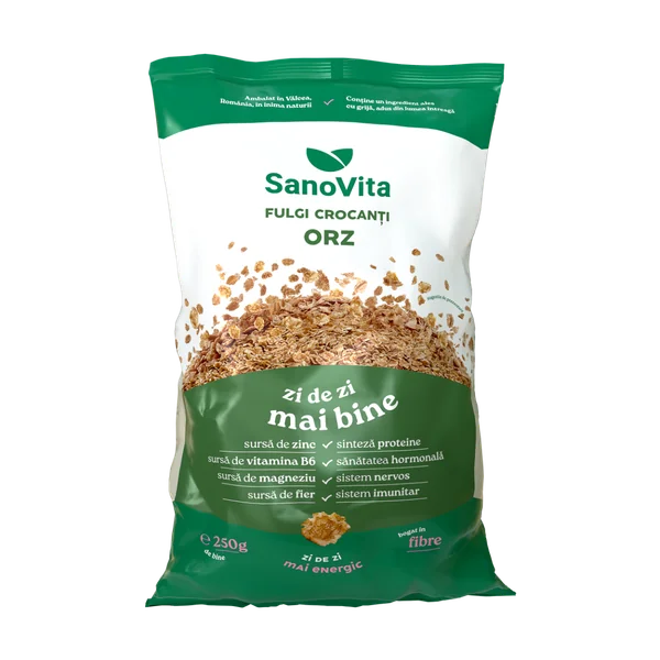 1153063735 Fulgi de orz, 250g, SanoVita - imagine 1