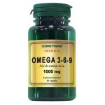 Omega 3-6-9 Ulei seminte de in 1000mg- 30capsule, Cosmopharm