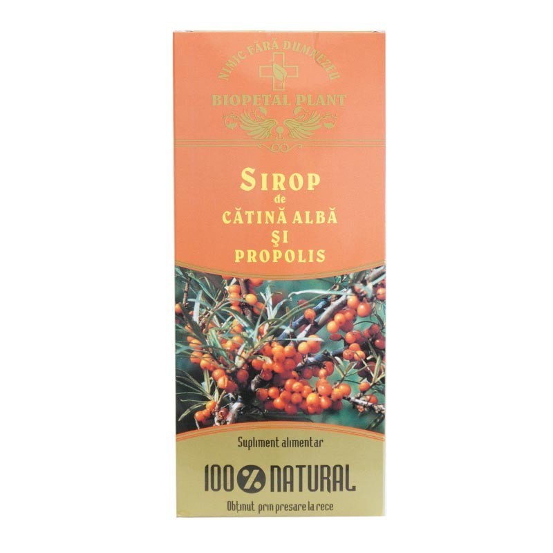 sirop-catina-alba-propolis-500ml-biopetal-plant Sirop de Cătină albă și Propolis 500 ml Ambro Plant - imagine 1