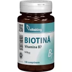 Vitamina B7 Biotina 900mcg, 100 comprimate, Vitaking