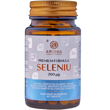 Premium Seleniu la 200µg — 90 tablete cu beneficii