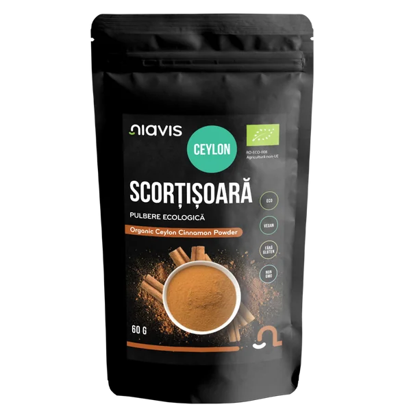 -948159938 Scortisoara Ceylon Pulbere ecologica, 60g, Niavis - imagine 1