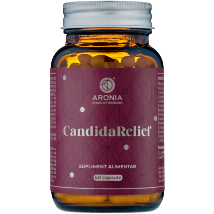 CandidaRelief: 60 de capsule Aronia pentru diminuarea Candidei, refacerea florei intestinale și susținerea digestiei
