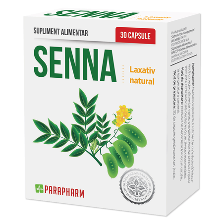 senna-30-capsule-parapharm-1658 Senna, 30 capsule, Parapharm - imagine 1