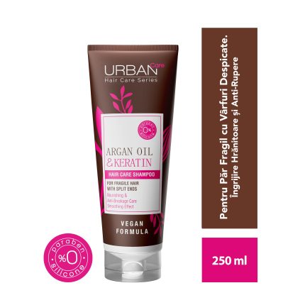 Sampon pentru par fragil cu ulei de Argan si Keratina
