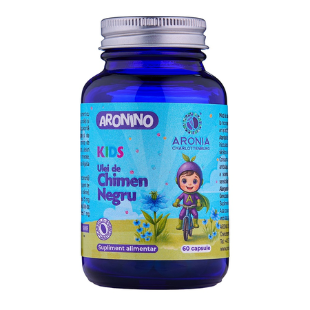 ulei-de-chimen-negru-aronino-kids-60-capsule-masticabile-aronia-charlottenburg-2812 kids ulei chimen negru 60 cps Aronia - imagine 1